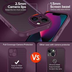 ivoler Coque Magnétique pour iPhone 13, Compatible avec Magsafe, 2 Pièces Verre Trempé - Étui Antichoc avec Protection Militaire