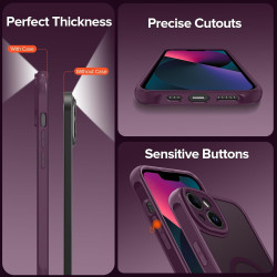 ivoler Coque Magnétique pour iPhone 13, Compatible avec Magsafe, 2 Pièces Verre Trempé - Étui Antichoc avec Protection Militaire