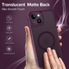 ivoler Coque Magnétique pour iPhone 13, Compatible avec Magsafe, 2 Pièces Verre Trempé - Étui Antichoc avec Protection Militaire