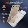 ivoler Coque Magnétique pour iPhone Air, Compatible avec MagSafe, Translucide Mat Arrière Étui de Protection en Silicone Liquide
