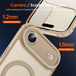ivoler Coque Magnétique pour iPhone Air, Compatible avec MagSafe, Translucide Mat Arrière Étui de Protection en Silicone Liquide
