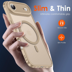 ivoler Coque Magnétique pour iPhone Air, Compatible avec MagSafe, Translucide Mat Arrière Étui de Protection en Silicone Liquide