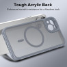 ivoler Coque Magnétique pour iPhone 13 6.1 Pouces, Compatible avec MagSafe, [Protection Antichoc Militaire] Translucide Mat Arri