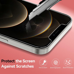 ivoler Coque Magnétique pour iPhone 12 Pro Max, Compatible avec Magsafe, 2 Pièces Verre Trempé - Étui Antichoc avec Protection M