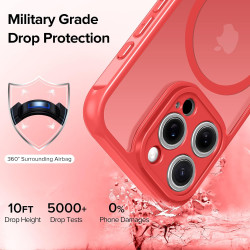 ivoler Coque Magnétique pour iPhone 12 Pro Max, Compatible avec Magsafe, 2 Pièces Verre Trempé - Étui Antichoc avec Protection M