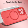 ivoler Coque Magnétique pour iPhone 12 Pro Max, Compatible avec Magsafe, 2 Pièces Verre Trempé - Étui Antichoc avec Protection M