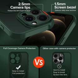 ivoler Coque Magnétique pour iPhone 12 Pro Max, Compatible avec Magsafe, 2 Pièces Verre Trempé - Étui Antichoc avec Protection M