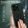 ivoler Coque Magnétique pour iPhone 12 Pro Max, Compatible avec Magsafe, 2 Pièces Verre Trempé - Étui Antichoc avec Protection M