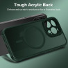 ivoler Coque Magnétique pour iPhone 12 Pro Max, Compatible avec Magsafe, 2 Pièces Verre Trempé - Étui Antichoc avec Protection M