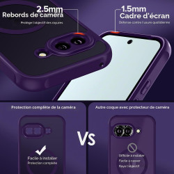 ivoler Coque Magnétique pour Google Pixel 9a, Compatible avec MagSafe, Translucide Mat Arrière Étui de Protection en Silicone Li