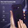 ivoler Coque Magnétique pour Google Pixel 9a, Compatible avec MagSafe, Translucide Mat Arrière Étui de Protection en Silicone Li