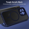 ivoler Coque Magnétique pour iPhone 11 Pro Max 6.5 Pouces, Compatible avec MagSafe, [Protection Antichoc Militaire] Translucide 