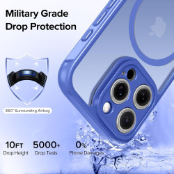 ivoler Coque Magnétique pour iPhone 11 Pro Max 6.5 Pouces, Compatible avec MagSafe, [Protection Antichoc Militaire] Translucide 