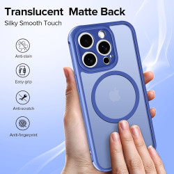 ivoler Coque Magnétique pour iPhone 11 Pro Max 6.5 Pouces, Compatible avec MagSafe, [Protection Antichoc Militaire] Translucide 