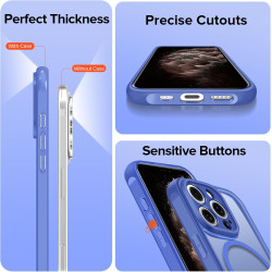 ivoler Coque Magnétique pour iPhone 11 Pro Max 6.5 Pouces, Compatible avec MagSafe, [Protection Antichoc Militaire] Translucide 