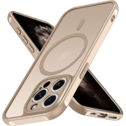 ivoler Coque Magnétique pour iPhone 11 Pro Max 6.5 Pouces, Compatible avec MagSafe, [Protection Antichoc Militaire] Translucide 