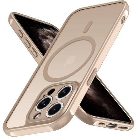 ivoler Coque Magnétique pour iPhone 11 Pro Max 6.5 Pouces, Compatible avec MagSafe, [Protection Antichoc Militaire] Translucide 