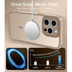 ivoler Coque Magnétique pour iPhone 11 Pro Max 6.5 Pouces, Compatible avec MagSafe, [Protection Antichoc Militaire] Translucide 