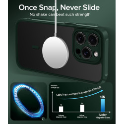 ivoler Coque Magnétique pour iPhone 11 Pro Max 6.5 Pouces, Compatible avec MagSafe, [Protection Antichoc Militaire] Translucide 