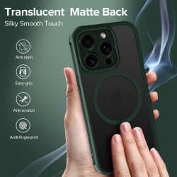 ivoler Coque Magnétique pour iPhone 11 Pro Max 6.5 Pouces, Compatible avec MagSafe, [Protection Antichoc Militaire] Translucide 