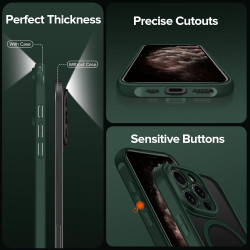 ivoler Coque Magnétique pour iPhone 11 Pro Max 6.5 Pouces, Compatible avec MagSafe, [Protection Antichoc Militaire] Translucide 