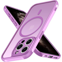 ivoler Coque Magnétique pour iPhone 11 Pro Max 6.5 Pouces, Compatible avec MagSafe, [Protection Antichoc Militaire] Translucide 