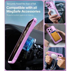 ivoler Coque Magnétique pour iPhone 11 Pro Max 6.5 Pouces, Compatible avec MagSafe, [Protection Antichoc Militaire] Translucide 