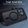 ivoler Coque Magnétique pour iPhone 11 Pro Max 6.5 Pouces, Compatible avec MagSafe, Translucide Mat Arrière Étui de Protection e