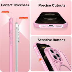 ivoler Coque Magnétique pour iPhone 12 Pro Max, Compatible avec Magsafe, 2 Pièces Verre Trempé - Étui Antichoc avec Protection M