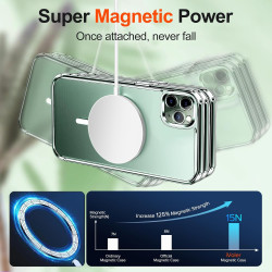 ivoler Coque Magnétique pour iPhone 11 Pro 5.8 Pouces, Compatible avec MagSafe, [Anti-Jaunissement] [Protection Antichoc Militai