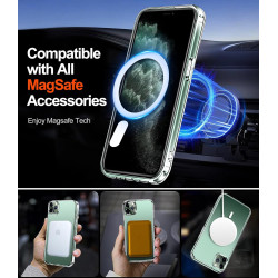ivoler Coque Magnétique pour iPhone 11 Pro 5.8 Pouces, Compatible avec MagSafe, [Anti-Jaunissement] [Protection Antichoc Militai