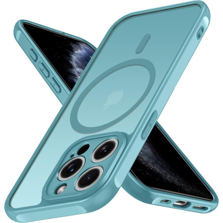 ivoler Coque Magnétique pour iPhone 11 Pro 5.8 Pouces, Compatible avec MagSafe, [Protection Antichoc Militaire] Translucide Mat 