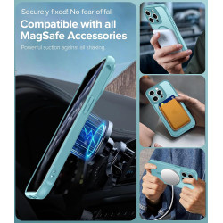 ivoler Coque Magnétique pour iPhone 11 Pro 5.8 Pouces, Compatible avec MagSafe, [Protection Antichoc Militaire] Translucide Mat 