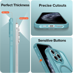 ivoler Coque Magnétique pour iPhone 11 Pro 5.8 Pouces, Compatible avec MagSafe, [Protection Antichoc Militaire] Translucide Mat 