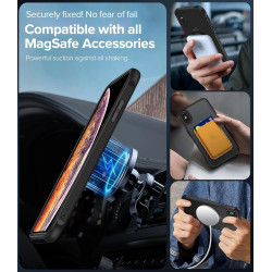 ivoler Coque Magnétique pour iPhone XS et iPhone X, Compatible avec MagSafe, Translucide Mat Arrière Étui de Protection en Silic