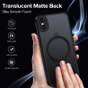 ivoler Coque Magnétique pour iPhone XS et iPhone X, Compatible avec MagSafe, Translucide Mat Arrière Étui de Protection en Silic