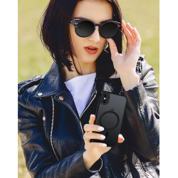 ivoler Coque Magnétique pour iPhone XS et iPhone X, Compatible avec MagSafe, Translucide Mat Arrière Étui de Protection en Silic