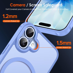 ivoler Coque Magnétique pour iPhone 17, Compatible avec MagSafe, Translucide Mat Arrière Étui de Protection en Silicone Liquide 