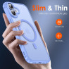 ivoler Coque Magnétique pour iPhone 17, Compatible avec MagSafe, Translucide Mat Arrière Étui de Protection en Silicone Liquide 