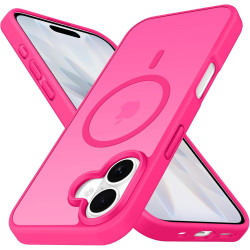 ivoler Coque Magnétique pour iPhone 17, Compatible avec MagSafe, [Protection Antichoc Militaire] Translucide Mat Arrière Étui de