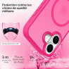 ivoler Coque Magnétique pour iPhone 17, Compatible avec MagSafe, [Protection Antichoc Militaire] Translucide Mat Arrière Étui de