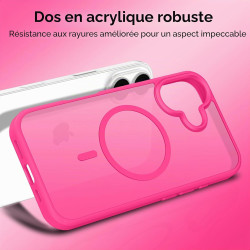 ivoler Coque Magnétique pour iPhone 17, Compatible avec MagSafe, [Protection Antichoc Militaire] Translucide Mat Arrière Étui de