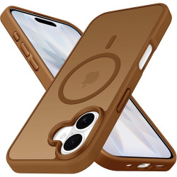ivoler Coque Magnétique pour iPhone 17, Compatible avec MagSafe, [Protection Antichoc Militaire] Translucide Mat Arrière Étui de