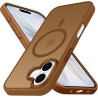 ivoler Coque Magnétique pour iPhone 17, Compatible avec MagSafe, [Protection Antichoc Militaire] Translucide Mat Arrière Étui de