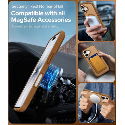 ivoler Coque Magnétique pour iPhone 17, Compatible avec MagSafe, [Protection Antichoc Militaire] Translucide Mat Arrière Étui de
