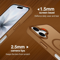 ivoler Coque Magnétique pour iPhone 17, Compatible avec MagSafe, [Protection Antichoc Militaire] Translucide Mat Arrière Étui de
