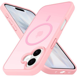 ivoler Coque Magnétique pour iPhone 17, Compatible avec MagSafe, [Protection Antichoc Militaire] Translucide Mat Arrière Étui de