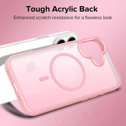 ivoler Coque Magnétique pour iPhone 17, Compatible avec MagSafe, [Protection Antichoc Militaire] Translucide Mat Arrière Étui de