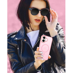 ivoler Coque Magnétique pour iPhone 17, Compatible avec MagSafe, [Protection Antichoc Militaire] Translucide Mat Arrière Étui de