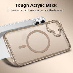 ivoler Coque Magnétique pour iPhone 17, Compatible avec MagSafe, [Protection Antichoc Militaire] Translucide Mat Arrière Étui de